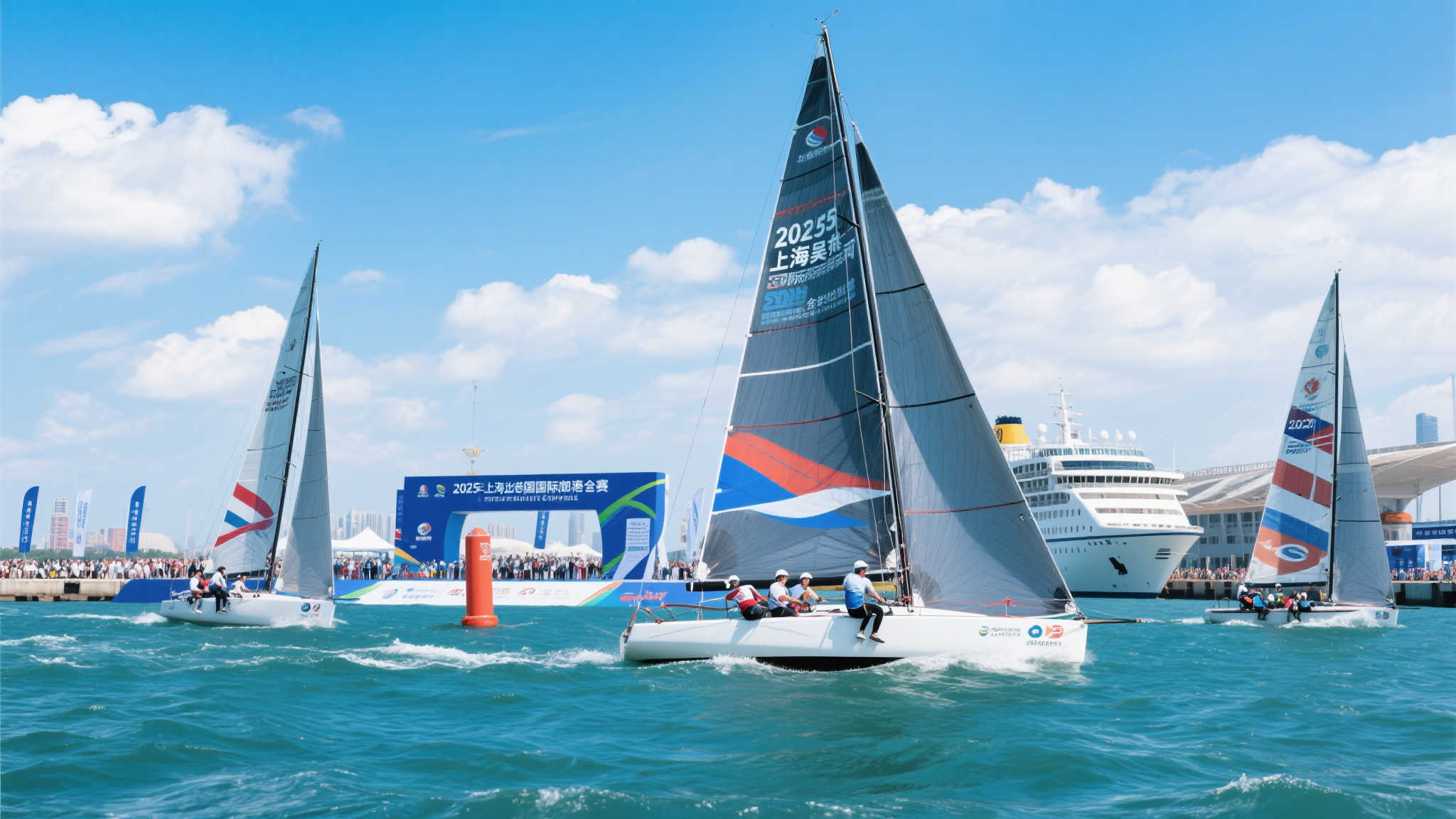 2025 上海吴淞口国际邮轮港帆船赛盛大落幕 2025 上海吴淞口国际邮轮港帆船赛盛大落幕
